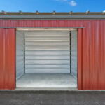 Inside a storage unit in Victor, ID at Summit Self-Storage